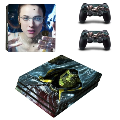 Death Stranding decal skin for PS4 Pro Console and 2 Controllers