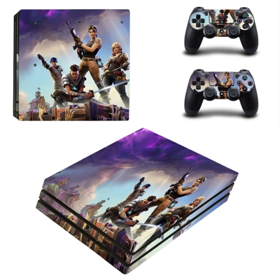 Fortnite decal skin for PS4 Pro Console and 2 Controllers