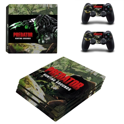 Predator Hunting Grounds decal skin for PS4 Pro Console and 2 Controllers
