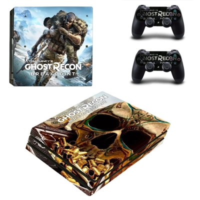 Ghost Recon breakpoint decal skin for PS4 Pro Console and 2 Controllers