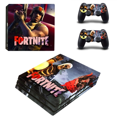 Fortnite decal skin for PS4 Pro Console and 2 Controllers