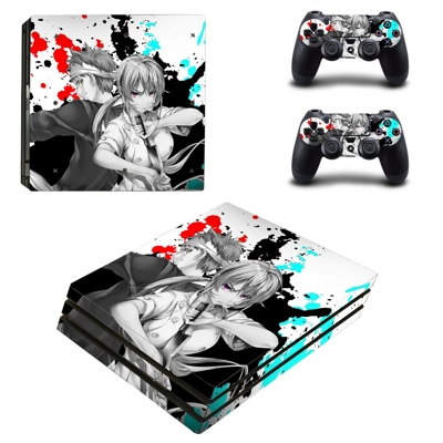 Anime decal skin for PS4 Pro Console and 2 Controllers
