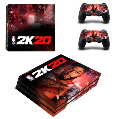 NBA 2K20 decal skin for PS4 Pro Console and 2 Controllers