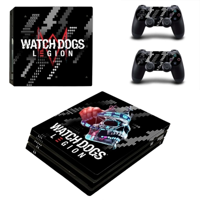 Watch Dogs legion decal skin for PS4 Pro Console and 2 Controllers