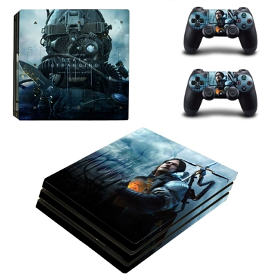 Death Stranding decal skin for PS4 Pro Console and 2 Controllers