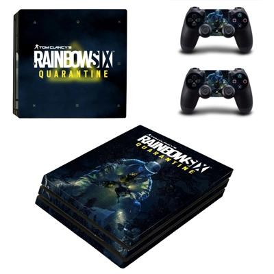 Rainbow Six Quarantine decal skin for PS4 Pro Console and 2 Controllers