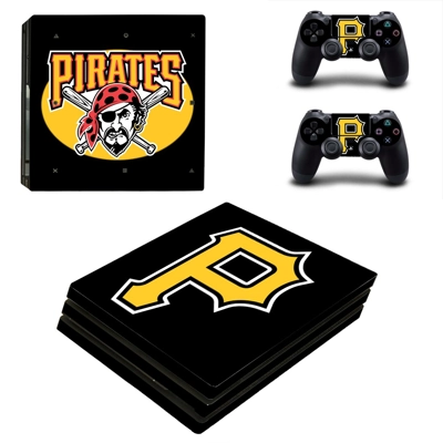 Pittsburgh Pirates decal skin for PS4 Pro Console and 2 Co..