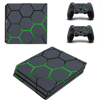 Abstraction decal skin for PS4 Pro Console and 2 Controllers