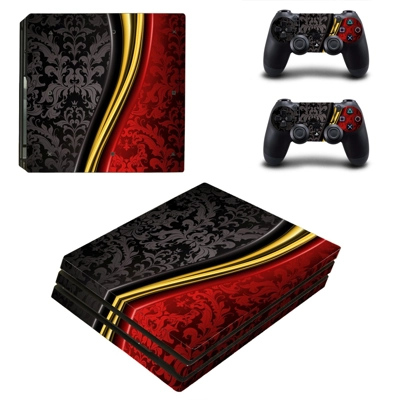 Abstraction decal skin for PS4 Pro Console and 2 Controllers