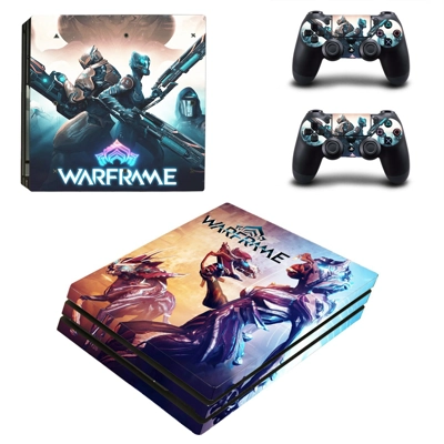 WarFrame decal skin for PS4 Pro Console and 2 Controllers