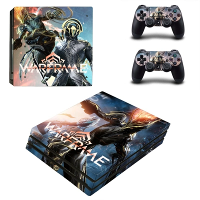 WarFrame decal skin for PS4 Pro Console and 2 Controllers