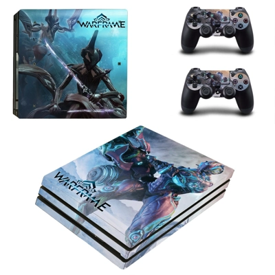 WarFrame decal skin for PS4 Pro Console and 2 Controllers