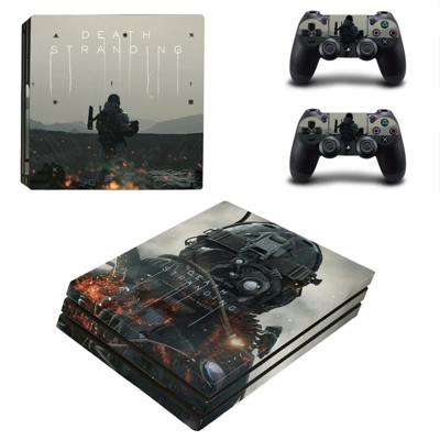 Death Stranding decal skin for PS4 Pro Console and 2 Controllers