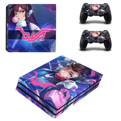 Overwatch decal skin for PS4 Pro Console and 2 Controllers