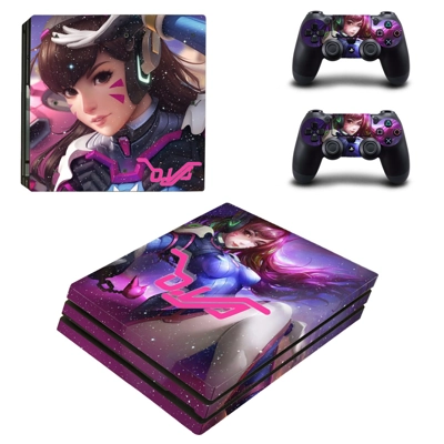 Overwatch decal skin for PS4 Pro Console and 2 Controllers