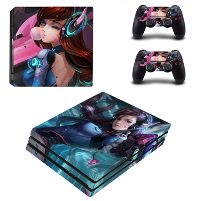 Overwatch decal skin for PS4 Pro Console and 2 Controllers