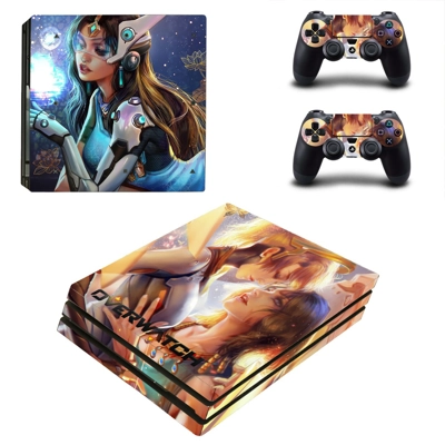 Overwatch decal skin for PS4 Pro Console and 2 Controllers