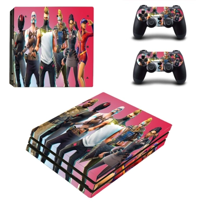 Fortnite decal skin for PS4 Pro Console and 2 Controllers