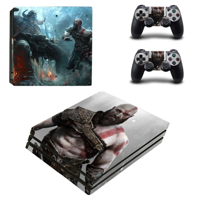 God of War decal skin for PS4 Pro Console and 2 Controllers