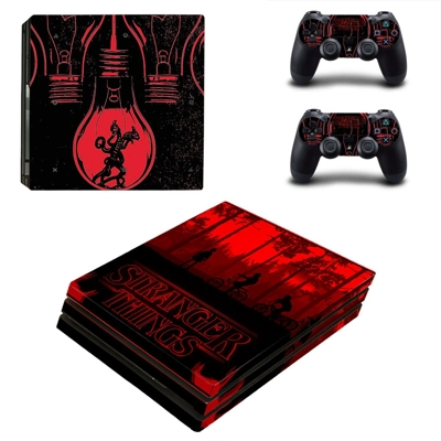 Stranger Things decal skin for PS4 Pro Console and 2 Controllers