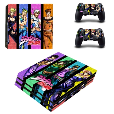 9th jojo decal skin for PS4 Pro Console and 2 Controllers