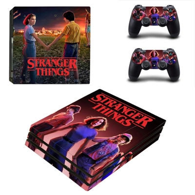 Stranger Things decal skin for PS4 Pro Console and 2 Controllers