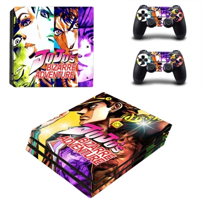 JoJo's Bizarre Adventure decal skin for PS4 Pro Console and 2 Controllers