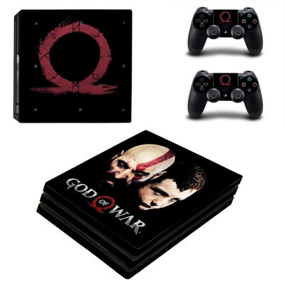 God of War decal skin for PS4 Pro Console and 2 Controllers