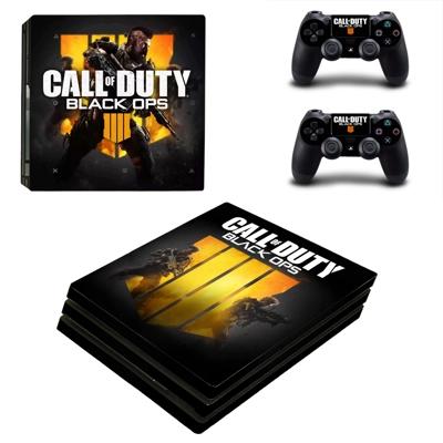 Black Ops 4 decal skin for PS4 Pro Console and 2 Controllers Black Ops 4 decal skin for PS4 Pro Console and 2 Controllers