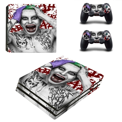 Joker decal skin for PS4 Pro Console and 2 Controllers Joker decal skin for PS4 Pro Console and 2 Controllers