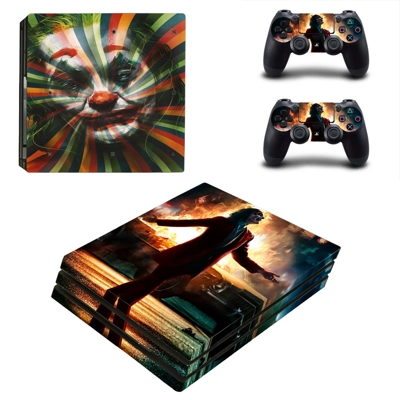 Joker decal skin for PS4 Pro Console and 2 Controllers Joker decal skin for PS4 Pro Console and 2 Controllers