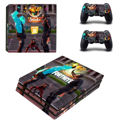 Fortnite decal skin for PS4 Pro Console and 2 Controllers
