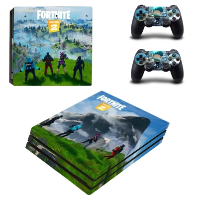 Fortnite decal skin for PS4 Pro Console and 2 Controllers