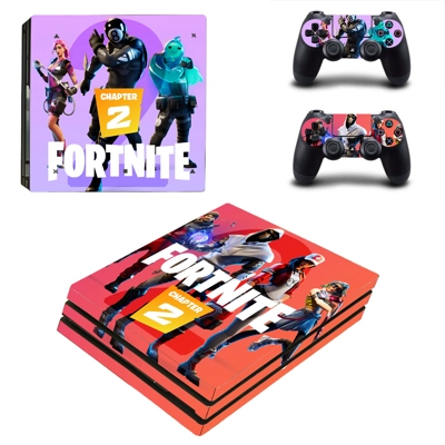 Fortnite decal skin for PS4 Pro Console and 2 Controllers