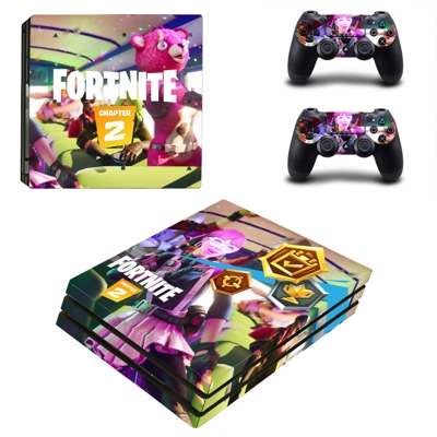 Fortnite decal skin for PS4 Pro Console and 2 Controllers