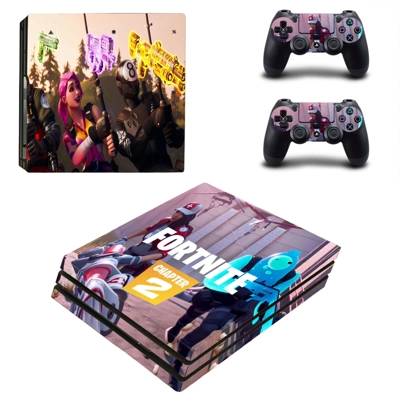 Fortnite decal skin for PS4 Pro Console and 2 Controllers