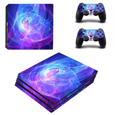 Abstraction decal skin for PS4 Pro Console and 2 Controllers