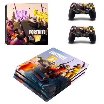 Fortnite decal skin for PS4 Pro Console and 2 Controllers
