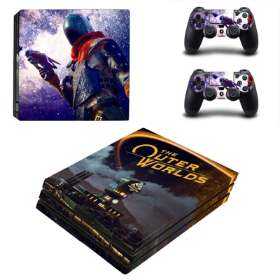 The Outer Worlds decal skin for PS4 Pro Console and 2 Controllers