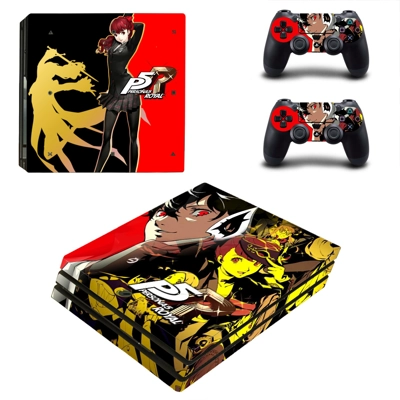 Persona 5 Royal decal skin for PS4 Pro Console and 2 Contr..