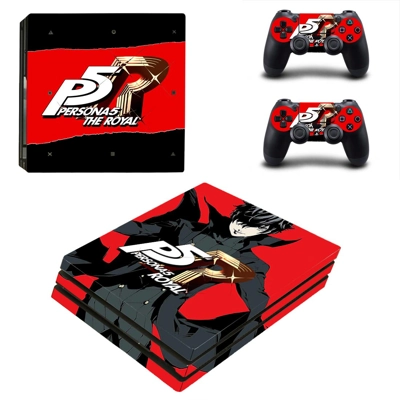 Persona 5 Royal decal skin for PS4 Pro Console and 2 Controllers