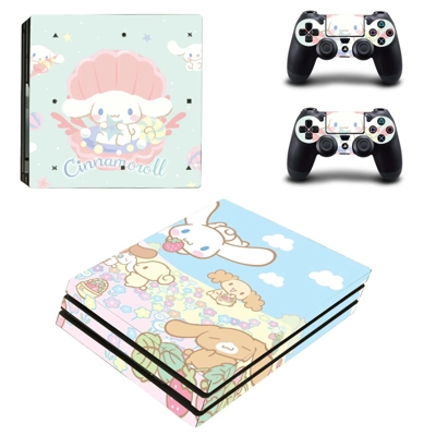 Cinnamoroll decal skin for PS4 Pro Console and 2 Controllers