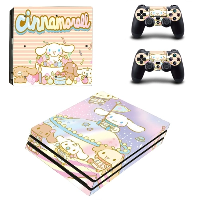 Cinnamoroll decal skin for PS4 Pro Console and 2 Controllers