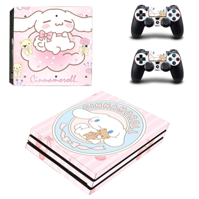 Cinnamoroll decal skin for PS4 Pro Console and 2 Controllers