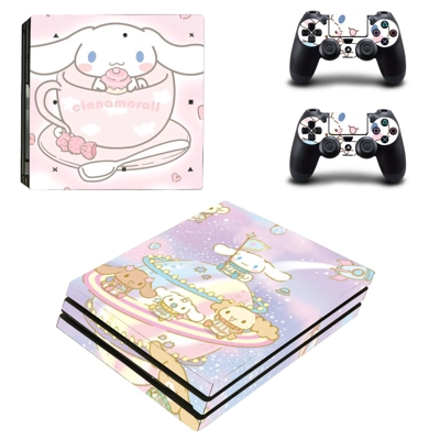 Cinnamoroll decal skin for PS4 Pro Console and 2 Controllers