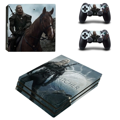 The Witcher decal skin for PS4 Pro Console and 2 Controllers
