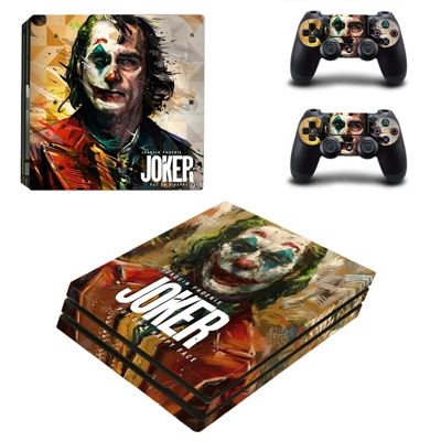 Joker Joaquin Phoenix decal skin for PS4 Pro Console and 2 Controllers