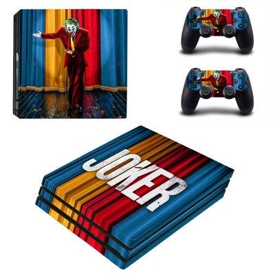 The Joker decal skin for PS4 Pro Console and 2 Controllers