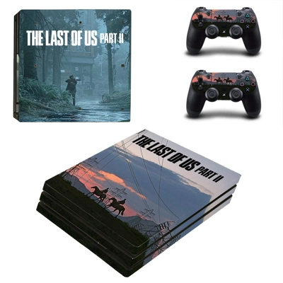 The Last of Us 2 decal skin for PS4 Pro Console and 2 Cont..