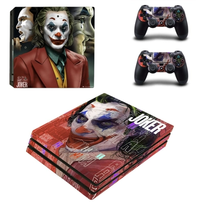 The Joker decal skin for PS4 Pro Console and 2 Controllers